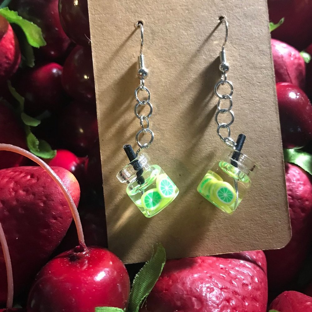 Lime Margarita Supreme Earrings- Daiquiri Dangles